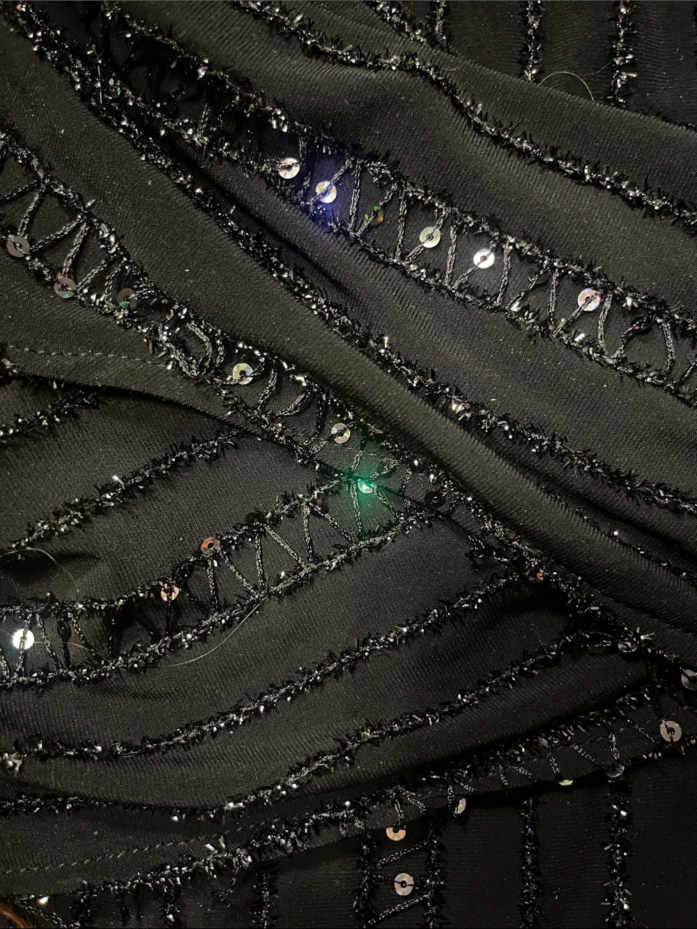 Frank Lyman Sparkly Black Shirt - Picture 4 of 4